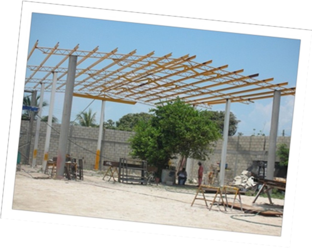 Estructura metálica construida para proyecto industrial