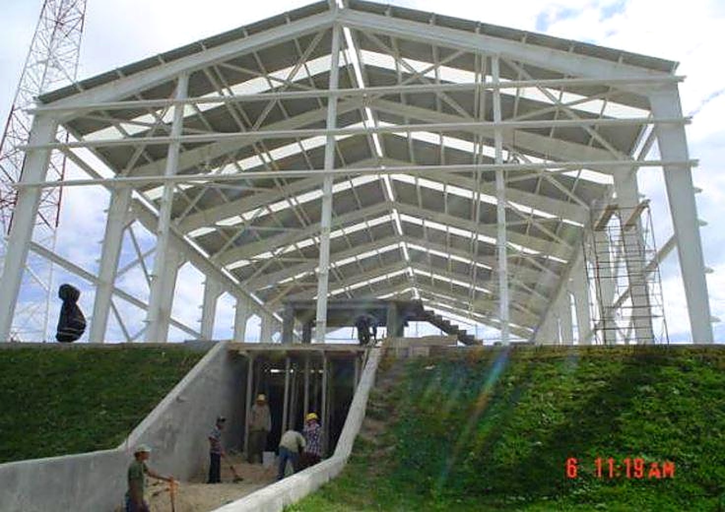 Estructura metálica para operación industrial